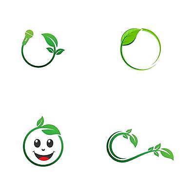 EPS 해외이미지 잎 일러스트 사람없음 초록색 그린캠페인 원형 보호 심볼 마이크 에코 친환경 해외일러스트 도형 식물 캠페인 컬러 음향기기 컨셉 환경 파일형식 벡터 이미지허브