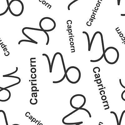 EPS 해외이미지 백그라운드 패턴 일러스트 텍스트 사람없음 패턴백그라운드 점성술 염소자리 별자리기호 해외일러스트 기호 무늬 별자리 파일형식 벡터 이미지허브