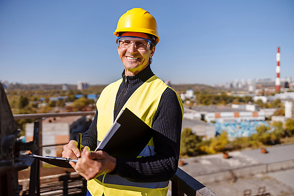 포토 JPG 해외이미지 식물 백인 직업 남자 산업 종이 안경 공장 하늘 노동자 한명 미소 사람 상반신 성인 야외 건물 조끼 업무 기술자 엔지니어 제조 헬멧 보고서 문서 폴더 감독관 공학 건축업자 해외포토 서양인 1 건축물 잡화 교육 건축 공업 표정 외투 작업 보호장비 파일 파일형식 이미지허브