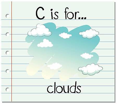 EPS 해외이미지 알파벳 영어 일러스트 하늘 영어교육 사람없음 단어 C 단어카드 해외일러스트 문자 교육 파일형식 벡터 단어장 이미지허브