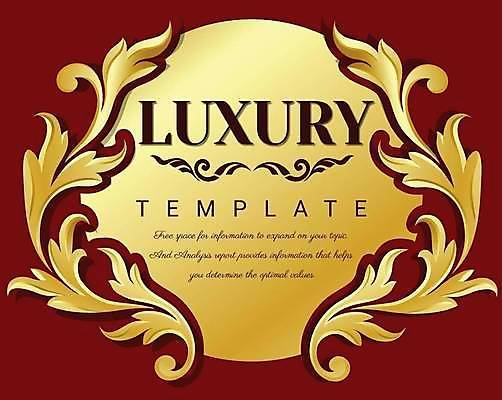 EPS 해외이미지 일러스트 프레임 사람없음 빨간색 금색 원형 고급 테두리 해외일러스트 도형 컬러 컨셉 파일형식 벡터 이미지허브