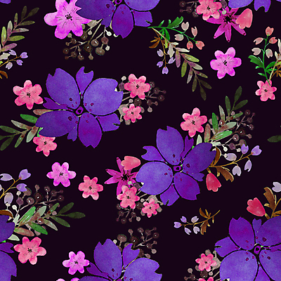 JPG 해외이미지 디자인 꽃 백그라운드 잎 꽃무늬 패턴 일러스트 사람없음 패턴백그라운드 꽃봉오리 해외일러스트 식물 무늬 파일형식 이미지허브