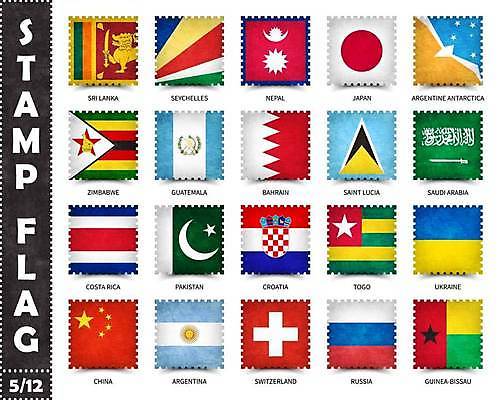 EPS 해외이미지 종이 일러스트 세트 세계 일본 중국 깃발 편지 심볼 스위스 대륙 질감 정사각형 러시아 네팔 크로아티아 우표 아르헨티나 고립 그런지 바레인 스리랑카 옛날 우크라이나 전국 코스타리카 토고 해외일러스트 도형 유럽 아시아 중동 남아메리카 중앙아메리카 파일형식 벡터 서아프리카 이미지허브