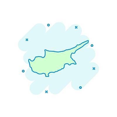 EPS 해외이미지 나라 지도 일러스트 사람없음 민트색 해외일러스트 사이프러스공화국 유럽 컬러 파일형식 벡터 이미지허브