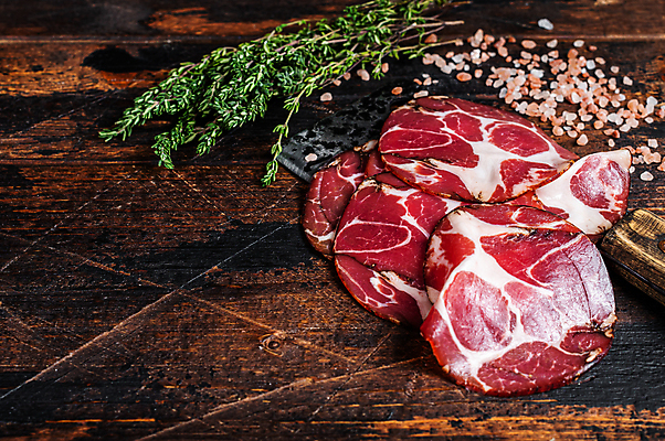 포토 JPG 해외이미지 실내 사람없음 햄 백리향 나무배경 핑크솔트 해외포토 백그라운드 육류 내부 소금 파일형식 이미지허브