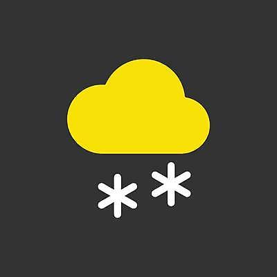 EPS 해외이미지 겨울 일러스트 사람없음 노란색 검은색 흰색 눈 눈송이 해외일러스트 자연요소 계절 컬러 날씨 눈_날씨 파일형식 벡터 이미지허브