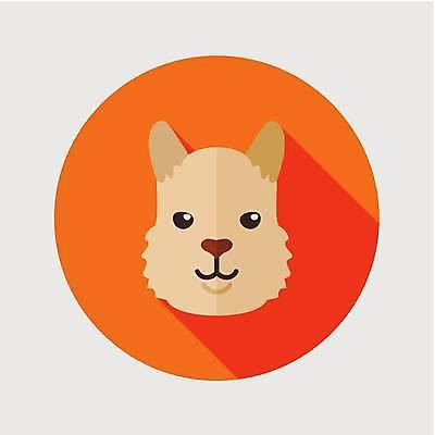 EPS 해외이미지 한마리 일러스트 사람없음 농장 원형 라마 해외일러스트 도형 1 농업 파일형식 벡터 이미지허브