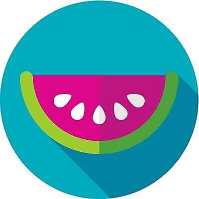 EPS 해외이미지 하늘색 일러스트 수박 사람없음 수박조각 해외일러스트 조각 과일 파란색 파일형식 벡터 이미지허브