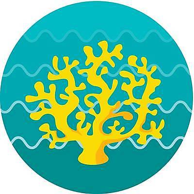 EPS 해외이미지 하늘색 일러스트 사람없음 여름 산호 산호초 해외일러스트 계절 파란색 수중식물 자포동물 파일형식 벡터 이미지허브