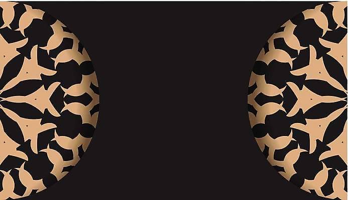 EPS 해외이미지 문양 백그라운드 일러스트 사람없음 검은색 금색 빈티지 원형 화려 고급 해외일러스트 도형 컬러 컨셉 파일형식 벡터 이미지허브