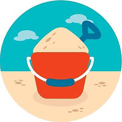 EPS 해외이미지 모래 일러스트 사람없음 모래사장 양동이 모래삽 해외일러스트 바다 삽 파일형식 벡터 이미지허브