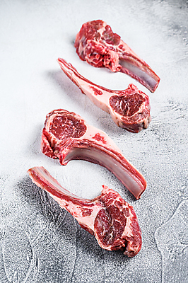 포토 JPG 해외이미지 식재료 실내 생고기 사람없음 흰배경 날것 일렬 양고기 양갈비 해외포토 백그라운드 육류 내부 흰색 파일형식 이미지허브