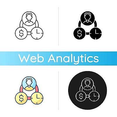 EPS 해외이미지 디자인 돈 라인일러스트 일러스트 사람모양 사람없음 세트 시간 연결 분석 마케팅 해외일러스트 모양 컨셉 재산 파일형식 벡터 이미지허브