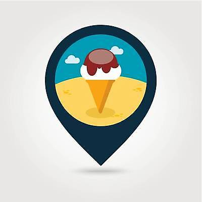 EPS 해외이미지 음식 바다 지도 일러스트 아이스크림 디저트 여름 얼음 추위 달콤 맛 심볼 크림 사인 위치 원뿔 네비게이션 와플 바닐라 충고 맛있는 해외일러스트 자연요소 도형 계절 컨셉 파일형식 벡터 이미지허브