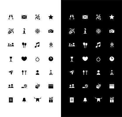 EPS 해외이미지 별 시계 포크 와인잔 음표 일러스트 촛불 모바일 사람모양 눈꽃 폭죽 사람없음 선물상자 픽토그램 카메라 숟가락 검은색 달력 종 하트 조각케이크 편지 종이비행기 건배 샴페인잔 미러볼 풍선 타이머 가랜드 코끼리피리 해외일러스트 자연요소 모양 식기 기호 음악 컬러 술잔 초 눈_날씨 수저 선물 장식 전자제품 상자 케이크 이벤트용품 파티용품 종이접기 파일형식 벡터 이미지허브