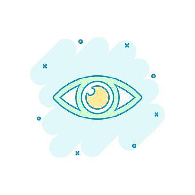 EPS 해외이미지 일러스트 사람없음 신체부위 눈동자 민트색 해외일러스트 컬러 사람 눈_신체부위 파일형식 벡터 이미지허브