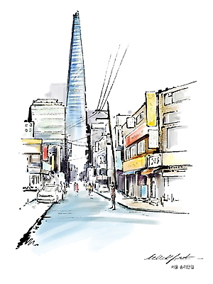 전신 PSD 길 일러스트 자동차 붓터치 수채화 서울 한국 거리풍경 서기 사람 빌딩 여러명 건물 관광지 도시풍경 탑 상점 전선 도심 전봇대 번짐 서울특별시 핫플레이스 국내일러스트 건축물 공공시설 아시아 육상교통 여행 다수 모션 거리 풍경 장소 도시 파일형식 효과