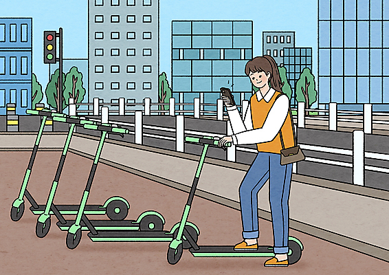 전신 PSD 나무 여자 도로 일러스트 한명 서기 들기 빌딩 성인 건물 스마트폰 울타리 잡기 도시 연결 신호등 스마트 편리함 연동 성인여자한명만 스마트모빌리티 전동퀵보드 모빌리티 국내일러스트 식물 1 건축물 길 육상교통 교통수단 컨셉 교통시설 모션 사람 핸드폰 스마트기기 담장 퀵보드 여자한명만 성인여자만 파일형식