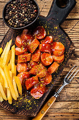 포토 JPG 해외이미지 실내 사람없음 하이앵글 감자튀김 소시지 나무도마 소시지구이 나무배경 해외포토 뷰포인트 백그라운드 감자 도마 내부 목재 튀김 가공식품 구이 파일형식 이미지허브