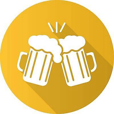 EPS 해외이미지 디자인 일러스트 맥주 사람없음 원형 플랫 오브젝트 건배 맥주잔 해외일러스트 도형 술잔 주류 파일형식 벡터 이미지허브