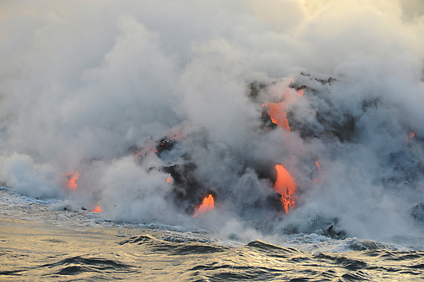 포토 JPG 해외이미지 바다 사람없음 야외 흐름 뜨거움 연기 위험 재해 화산 용암 화산섬 해외포토 섬 컨셉 산 파일형식 이미지허브