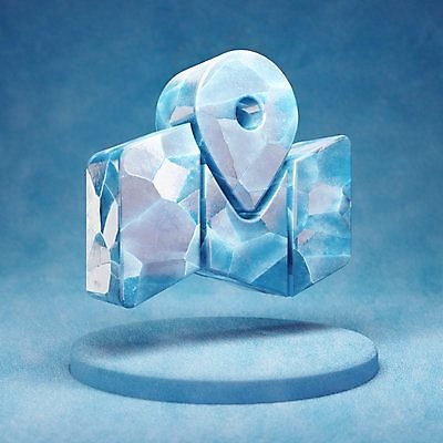 포토 JPG 해외이미지 지도 사람없음 파란색 3D 얼음 입체 오브젝트 해외포토 자연요소 컬러 디지털합성 파일형식 이미지허브