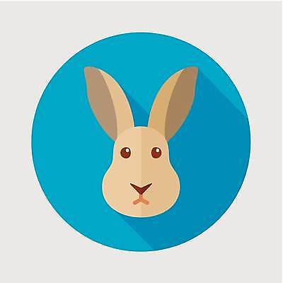 EPS 해외이미지 한마리 일러스트 사람없음 농장 토끼 원형 해외일러스트 도형 1 농업 포유류 반려동물 파일형식 벡터 이미지허브