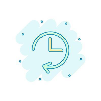 EPS 해외이미지 화살표 시계 일러스트 사람없음 시곗바늘 민트색 해외일러스트 컬러 파일형식 벡터 이미지허브