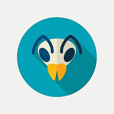 EPS 해외이미지 한마리 일러스트 사람없음 농장 원형 꿀벌 벌 양봉 양봉업 해외일러스트 도형 1 곤충 농업 벌_곤충 파일형식 벡터 이미지허브