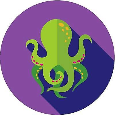 EPS 해외이미지 한마리 일러스트 사람없음 보라색 문어 해외일러스트 1 컬러 연체동물 수중동물 파일형식 벡터 이미지허브