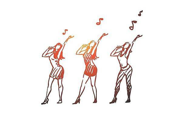 EPS 해외이미지 캐릭터 여자 실루엣 별 음악 포즈 컨셉 신체 일러스트 노래 사람 성인 숫자 소리 콘서트 공연 연주자 음악가 가수 기구 춤 그룹 스케치 마이크 쇼 손그림 재즈 노래방 고립 뮤지컬 인기 팝 플레이어 해외일러스트 일러캐릭터 자연요소 직업 문자 음향기기 문화예술 촬영기법 미술 이벤트 파일형식 벡터 이미지허브