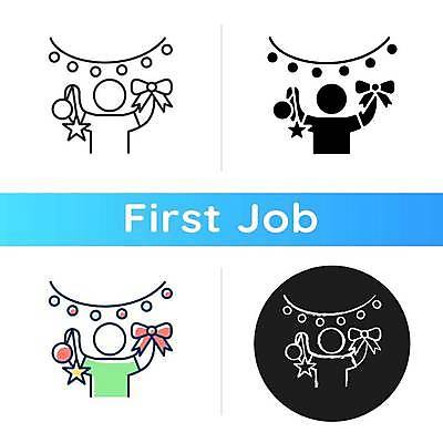 EPS 해외이미지 디자인 리본 라인일러스트 일러스트 사람모양 들기 이벤트 사람없음 장식 세트 축제 오너먼트 해외일러스트 모양 크리스마스장식 모션 파일형식 벡터 이미지허브