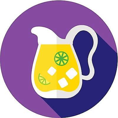 EPS 해외이미지 일러스트 사람없음 여름 보라색 레모네이드 유리주전자 해외일러스트 계절 컬러 유리 주전자 에이드 파일형식 벡터 이미지허브