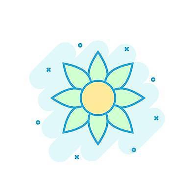 EPS 해외이미지 꽃 일러스트 사람없음 민트색 해외일러스트 식물 컬러 파일형식 벡터 이미지허브