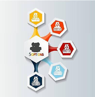 EPS 해외이미지 디자인 일러스트 비즈니스 사람모양 사람없음 숫자 자료 인포그래픽 정보 육각형 목차 해외일러스트 모양 도형 문자 파일형식 벡터 이미지허브