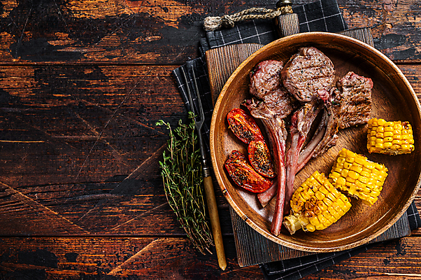 포토 JPG 해외이미지 실내 옥수수 사람없음 양고기 나무그릇 양갈비 양고기구이 나무배경 해외포토 그릇 백그라운드 곡류 육류 내부 목재 구이 파일형식 이미지허브