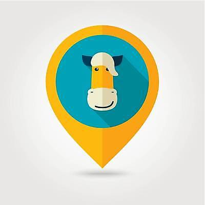 EPS 해외이미지 한마리 일러스트 사람없음 농장 말_동물 원형 위치 해외일러스트 도형 1 농업 포유류 파일형식 벡터 이미지허브