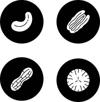 EPS 해외이미지 식물 디자인 실루엣 음식 컨셉 과일 일러스트 재료 흑백 요리 씨앗 세트 픽토그램 검은색 웹 견과류 흰색 양념 조미료 맛 심볼 향신료 오브젝트 사인 유기농 향기 아로마 땅콩 향료 타입 상형문자 캐슈넛 피칸 항목 해외일러스트 문자 웰빙 컬러 인터넷 촬영기법 냄새 향미료 파일형식 벡터 이미지허브