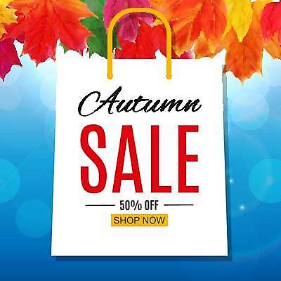 EPS 해외이미지 디자인 하늘색 낙엽 일러스트 타이포그라피 사람없음 쇼핑 쇼핑백 세일 빛망울 반값 해외일러스트 문자 잎 가방 파란색 빛 파일형식 벡터 이미지허브