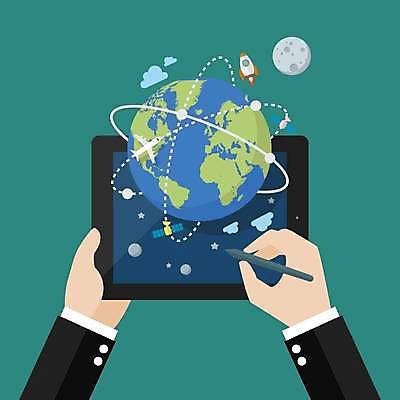 EPS 해외이미지 손 지구 일러스트 비즈니스 모션 비행기 들기 신체부위 태블릿 글로벌 펜 인공위성 달 잡기 우주선 해외일러스트 자연요소 통신 항공교통 대중교통 사람 전자제품 스마트기기 필기구 우주 파일형식 벡터 이미지허브