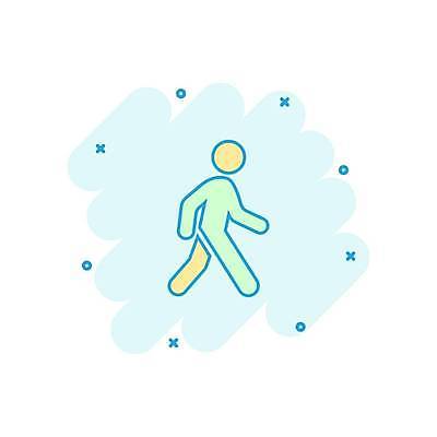 EPS 해외이미지 일러스트 사람모양 사람없음 걷기 민트색 해외일러스트 모양 컬러 모션 파일형식 벡터 이미지허브