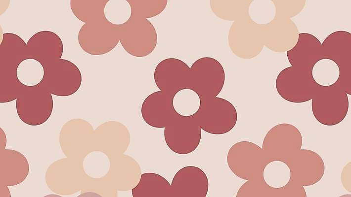 EPS 해외이미지 꽃 백그라운드 패턴 일러스트 사람없음 복고 버건디 해외일러스트 식물 무늬 빨간색 파일형식 벡터 이미지허브