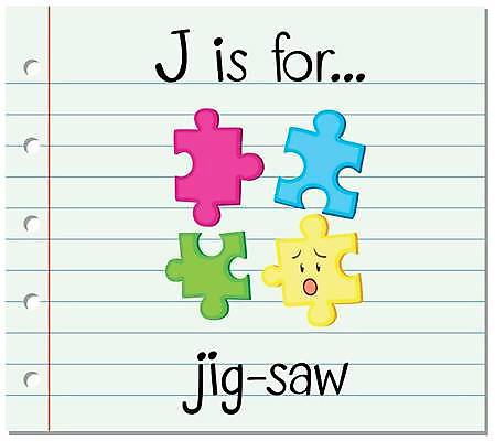 EPS 해외이미지 알파벳 영어 일러스트 영어교육 사람없음 단어 퍼즐조각 J 단어카드 직소퍼즐 해외일러스트 문자 교육 조각 퍼즐 파일형식 벡터 단어장 이미지허브