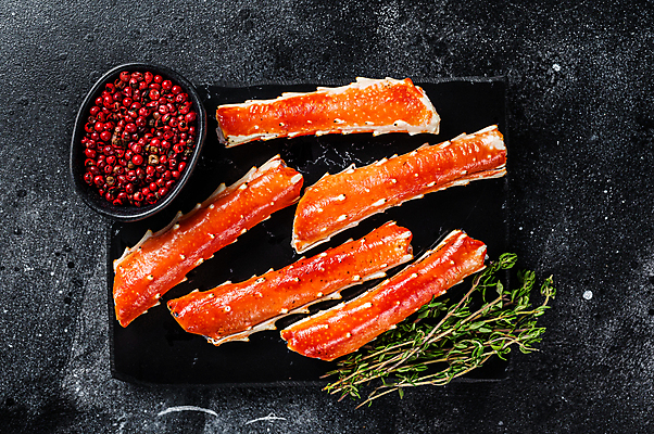 포토 JPG 해외이미지 검은배경 실내 사람없음 해물요리 해산물 게다리 백리향 석판 통후추 해외포토 음식 백그라운드 내부 검은색 게 후추 파일형식 이미지허브