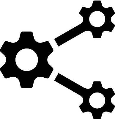 EPS 해외이미지 일러스트 네트워크 심볼 기어 설정 해외일러스트 파일형식 벡터 이미지허브