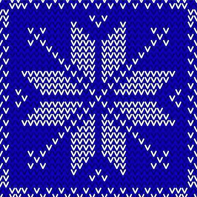 EPS 해외이미지 디자인 백그라운드 일러스트 따뜻함 사람없음 파란색 직물 눈송이 뜨개질 질감 해외일러스트 컬러 눈_날씨 취미 파일형식 벡터 이미지허브