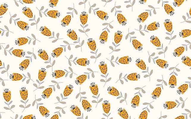 EPS 해외이미지 디자인 꽃 패턴 꽃백그라운드 일러스트 사람없음 노란색 패턴백그라운드 플라워패턴 해외일러스트 식물 컬러 백그라운드 무늬 파일형식 벡터 이미지허브