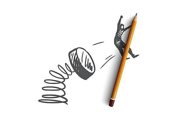 EPS 해외이미지 전신 남자 컨셉 일러스트 한명 성인 손들기 비행 던지기 스케치 손그림 마케팅 튕기기 얼굴없음 성인남자한명만 해외일러스트 1 모션 미술 사람 남자한명만 성인남자만 파일형식 벡터 이미지허브