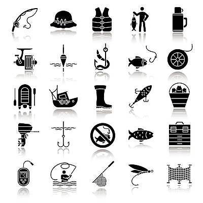 EPS 해외이미지 디자인 옷 선 컨셉 일러스트 낚시 그림자 취미 세트 픽토그램 반사 검은색 웹 장비 잡기 그물 보트 고리 떨어짐 유혹 심볼 사냥 낚시꾼 팩 기어 미끼 얼레 고립 돌리기 상형문자 항목 해외일러스트 문자 컬러 인터넷 배_교통 모션 레저 화장품 파일형식 벡터 이미지허브