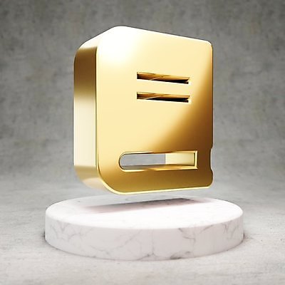 JPG 해외이미지 일러스트 사람없음 책 3D 디지털 금색 황금 심볼 광택 해외일러스트 컬러 디지털합성 파일형식 이미지허브